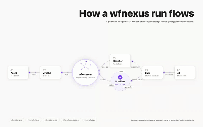 How a wfnexus run flows (animated)
